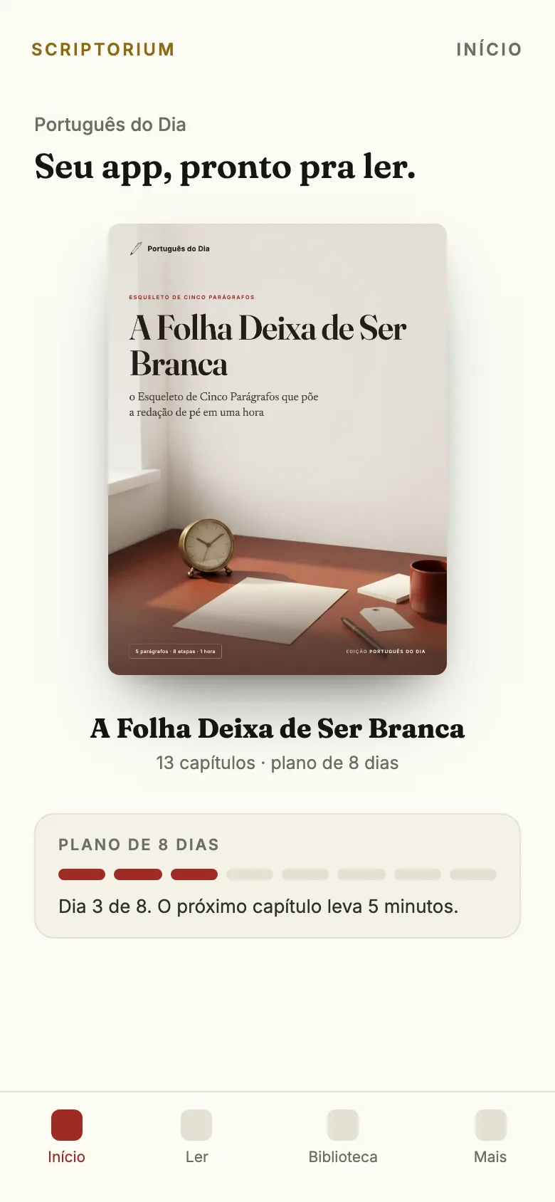 Capa do app do guia A Folha Deixa de Ser Branca